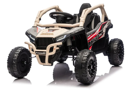 Akumuliatorinis automobilis LEAN CARS Kawasaki JS330 24V5Ah Juodas-Smėlinis