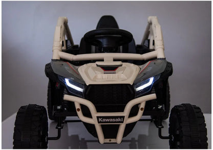 Akumuliatorinis automobilis LEAN CARS Kawasaki JS330 24V5Ah Juodas-Smėlinis
