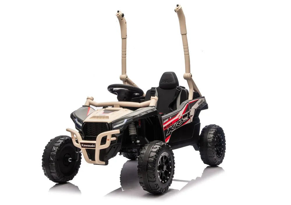 Akumuliatorinis automobilis LEAN CARS Kawasaki JS330 24V5Ah Juodas-Smėlinis