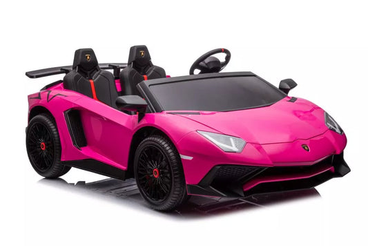 Akumuliatorinis automobilis LEAN CARS Lamborghini XXL A8803, rausvas, 24V