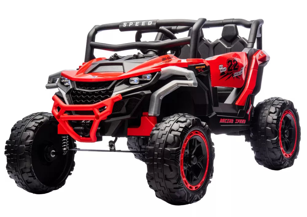Akumuliatorinis automobilis LEAN CARS M1 4x4, raudonas