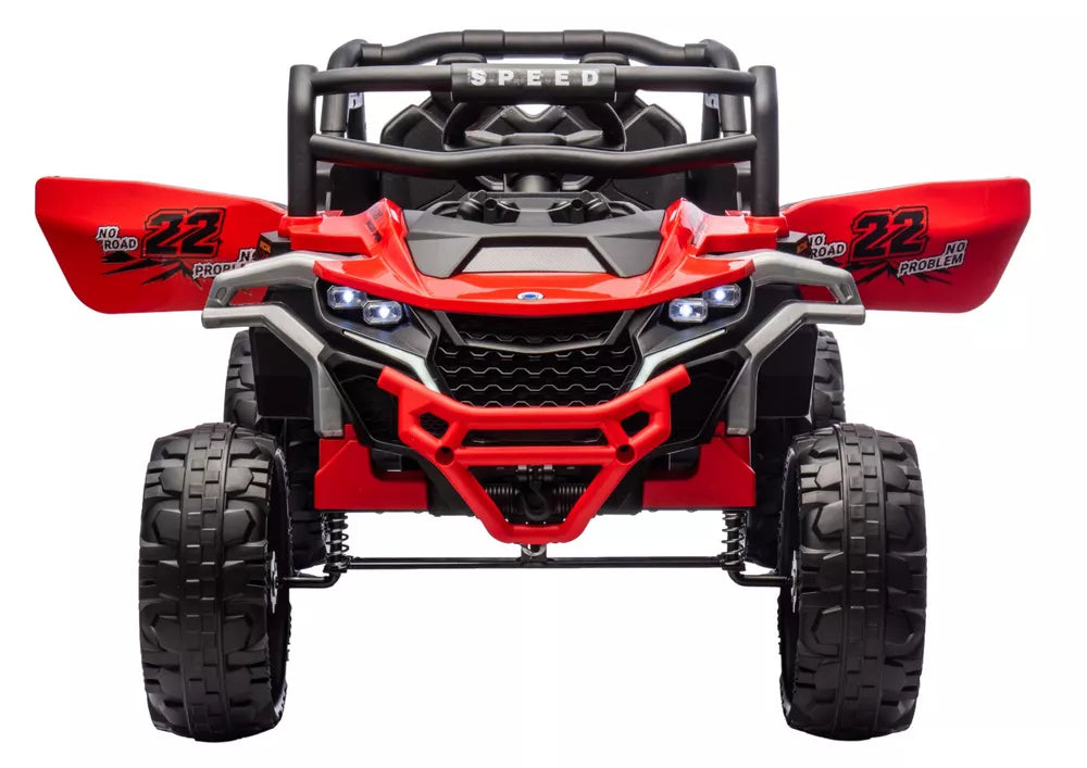 Akumuliatorinis automobilis LEAN CARS M1 4x4, raudonas
