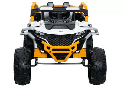 Akumuliatorinis automobilis LEAN CARS M3, baltai geltonas, 4x4