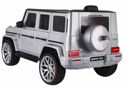 Akumuliatorinis automobilis LEAN CARS Mercedes G63 S306-1, sidabrinis
