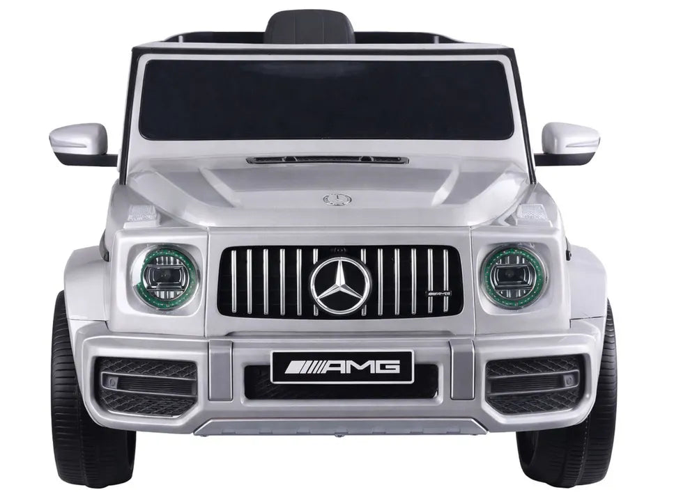 Akumuliatorinis automobilis LEAN CARS Mercedes G63 S306-1, sidabrinis