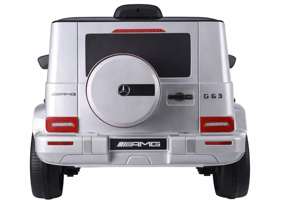Akumuliatorinis automobilis LEAN CARS Mercedes G63 S306-1, sidabrinis