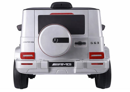 Akumuliatorinis automobilis LEAN CARS Mercedes G63 S306-1, sidabrinis