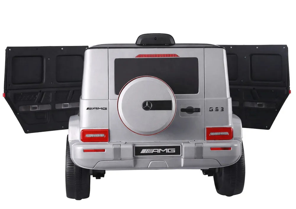 Akumuliatorinis automobilis LEAN CARS Mercedes G63 S306-1, sidabrinis