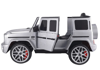 Akumuliatorinis automobilis LEAN CARS Mercedes G63 S306-1, sidabrinis