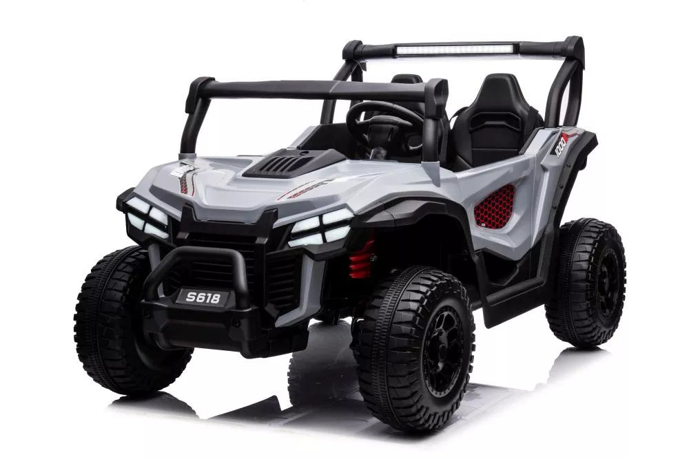Akumuliatorinis automobilis LEAN CARS S618 pilkas 4x4