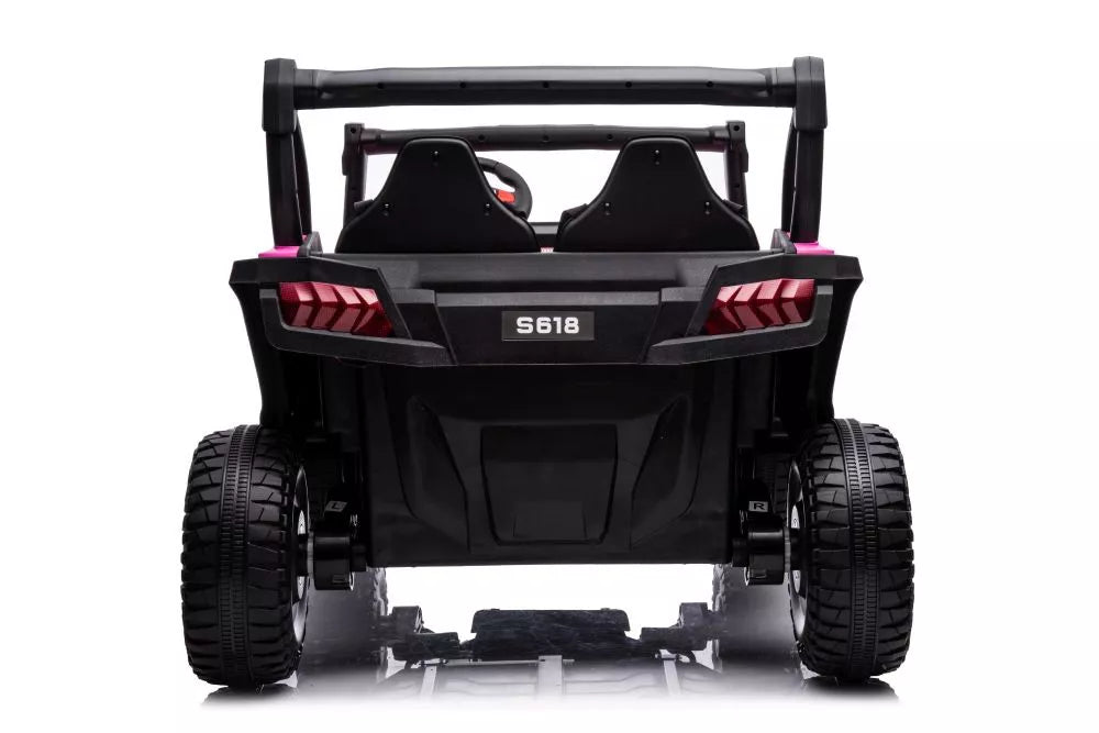 Akumuliatorinis automobilis LEAN CARS S618 rožinis 4x4