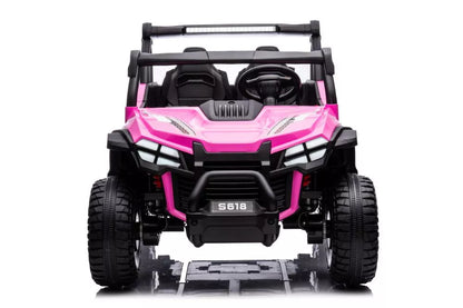 Akumuliatorinis automobilis LEAN CARS S618 rožinis 4x4