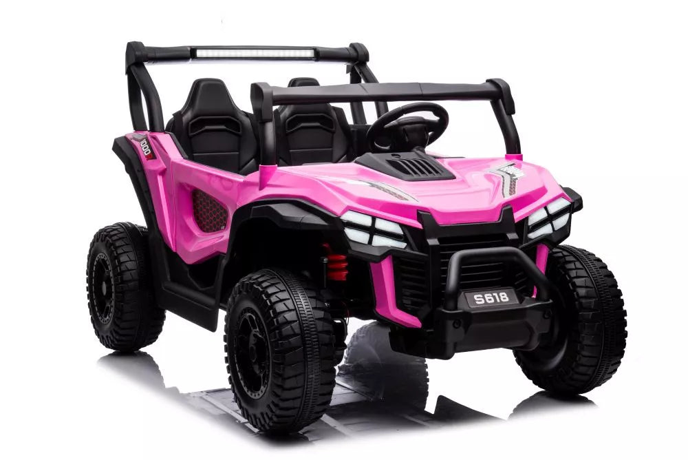 Akumuliatorinis automobilis LEAN CARS S618 rožinis 4x4