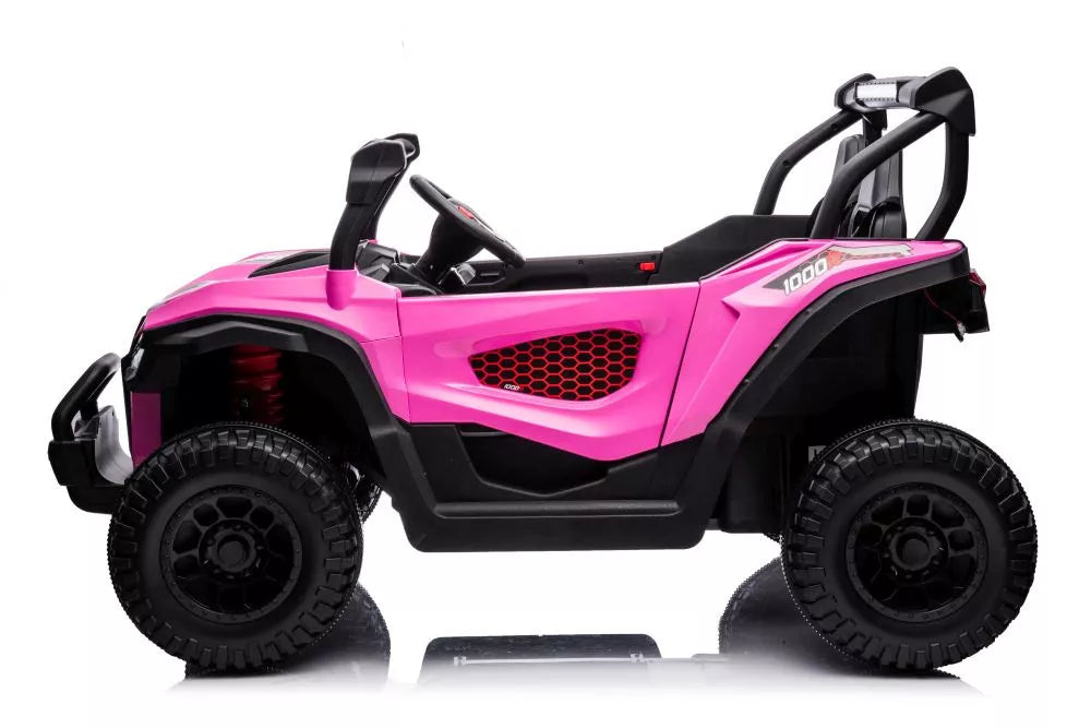 Akumuliatorinis automobilis LEAN CARS S618 rožinis 4x4