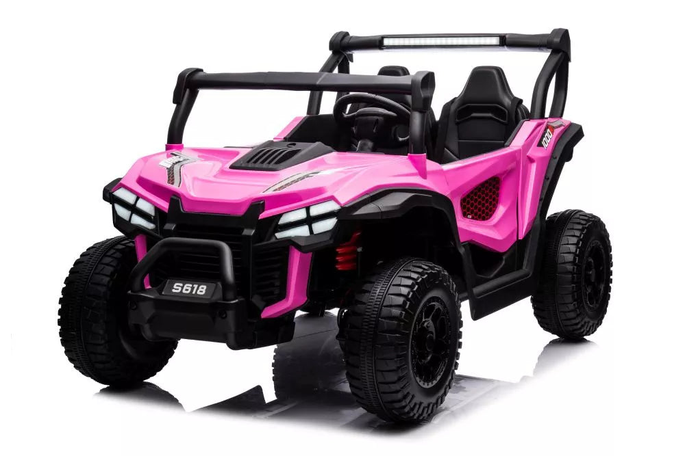 Akumuliatorinis automobilis LEAN CARS S618 rožinis 4x4