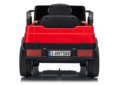 Akumuliatorinis automobilis LEAN CARS Unimog HM7588 6V4Ah, raudonas