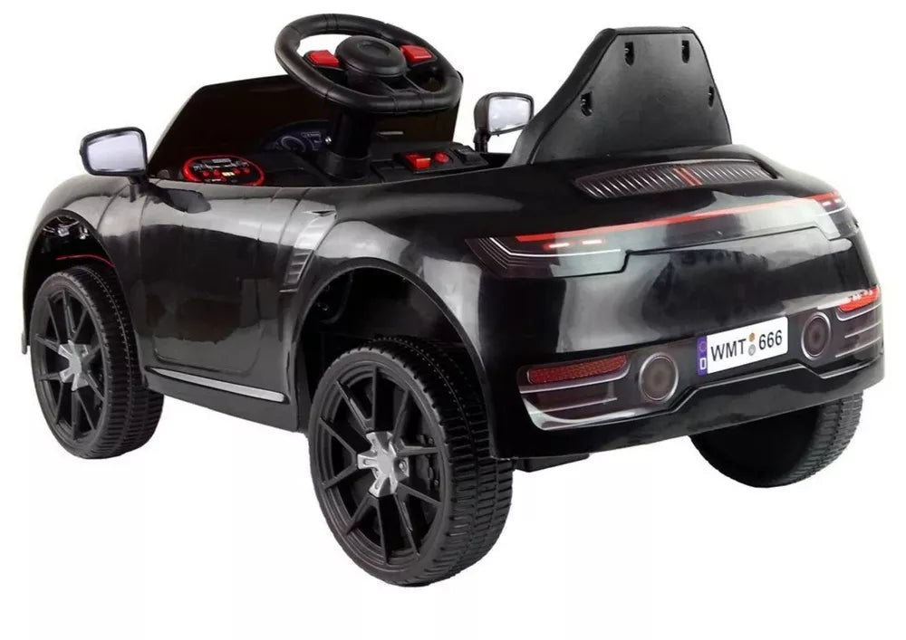 Akumuliatorinis automobilis LEAN CARS WMT-666, juodas