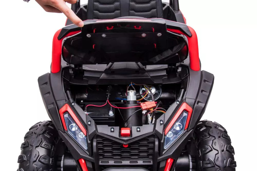 Akumuliatorinis automobilis LEAN CARS YSA036 raudonas 4x4