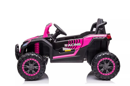 Akumuliatorinis automobilis LEAN CARS YSA036 rožinis 4x4