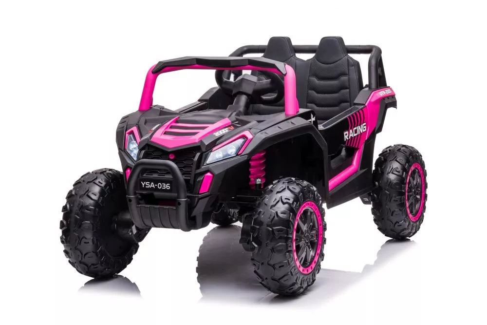 Akumuliatorinis automobilis LEAN CARS YSA036 rožinis 4x4