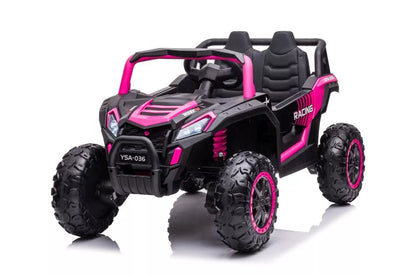 Akumuliatorinis automobilis LEAN CARS YSA036 rožinis 4x4