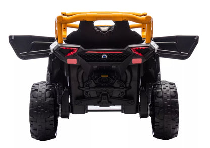 Akumuliatorinis automobilis M2 geltonas 4x4