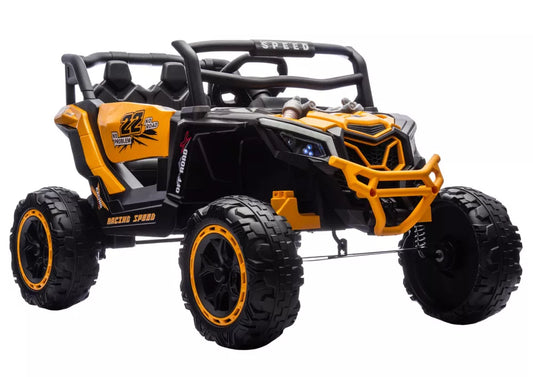 Akumuliatorinis automobilis M2 geltonas 4x4
