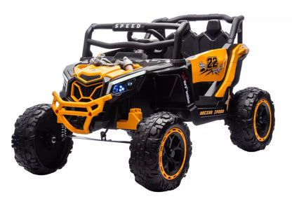 Akumuliatorinis automobilis M2 geltonas 4x4