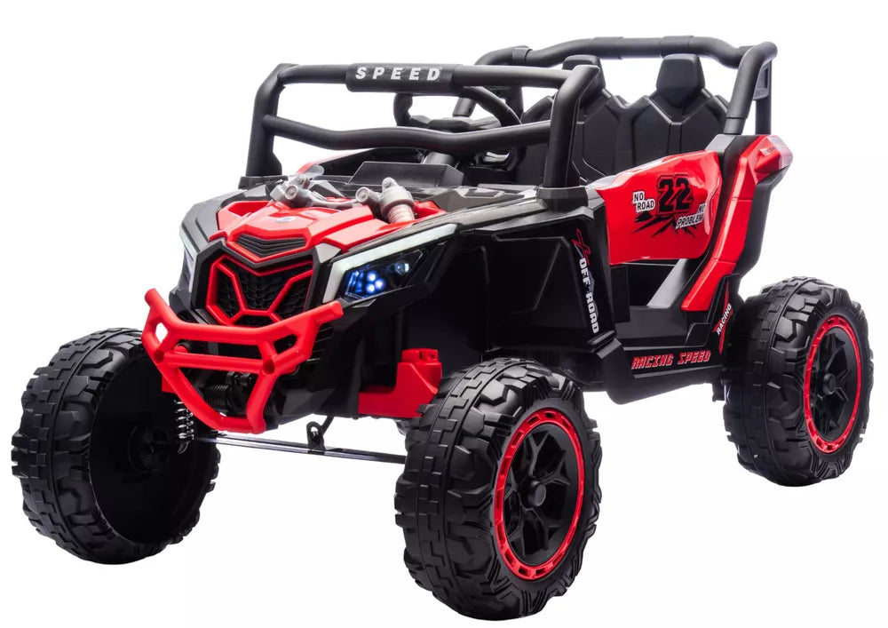 Akumuliatorinis automobilis M2 raudonas 4x4