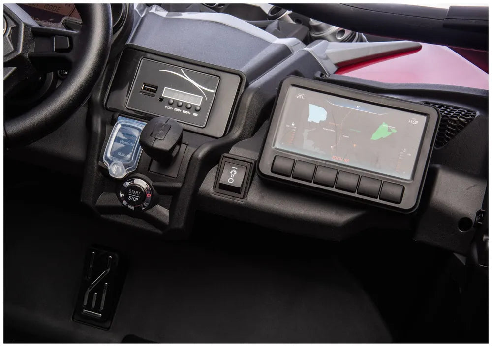 Akumuliatorinis automobilis Maverick CAN-AM Turbo STRONG AIR DK-CA001 Bordo lakuotas
