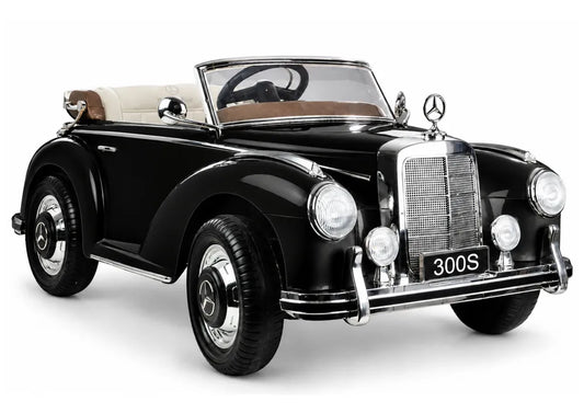 Akumuliatorinis automobilis Mercedes 300S, juodas lakuotas