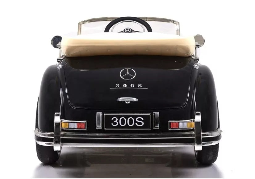 Akumuliatorinis automobilis Mercedes 300S, juodas lakuotas