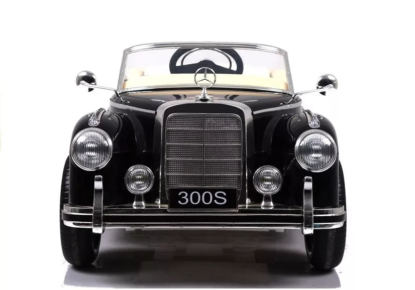 Akumuliatorinis automobilis Mercedes 300S, juodas lakuotas