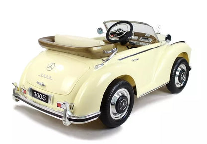 Akumuliatorinis automobilis Mercedes 300S smėlio spalvos