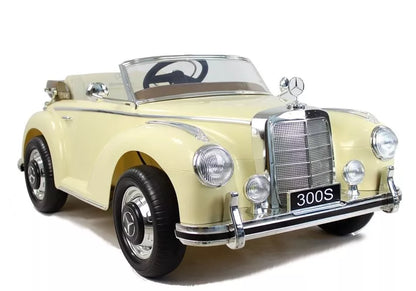 Akumuliatorinis automobilis Mercedes 300S smėlio spalvos