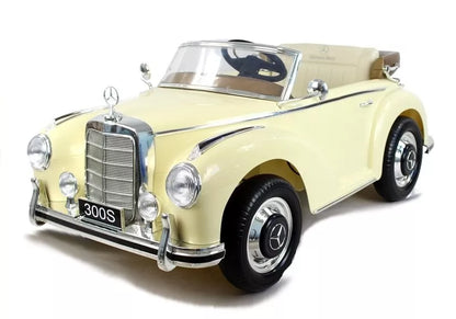 Akumuliatorinis automobilis Mercedes 300S smėlio spalvos