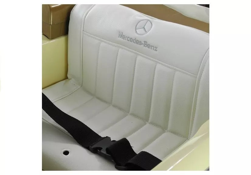 Akumuliatorinis automobilis Mercedes 300S smėlio spalvos