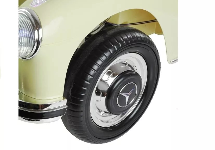 Akumuliatorinis automobilis Mercedes 300S smėlio spalvos