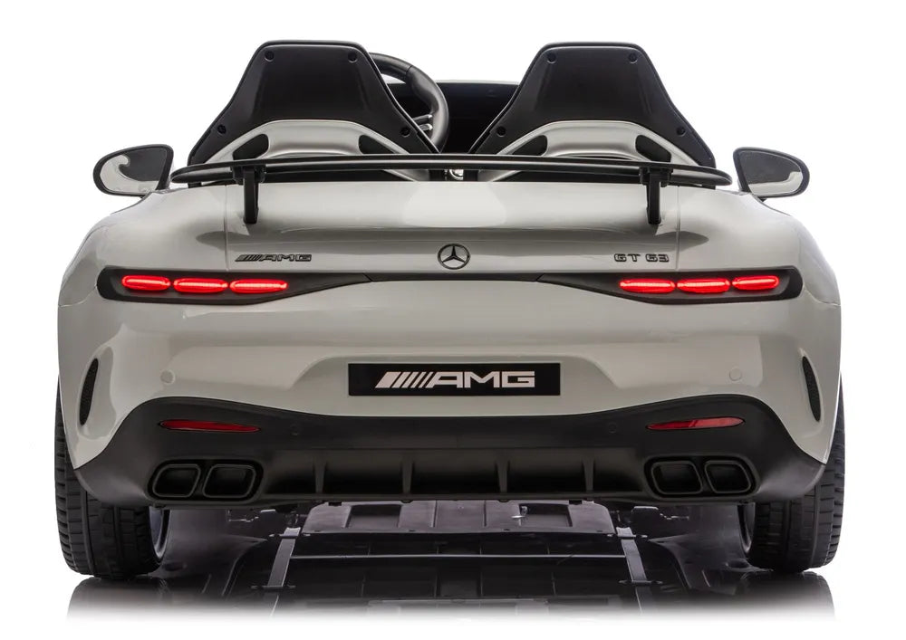 Akumuliatorinis automobilis Mercedes AMG DK-GT63 24V šviesiai pilkas