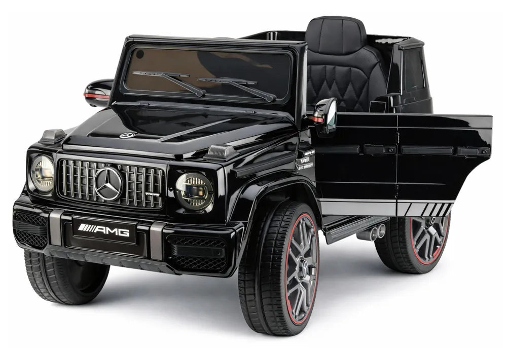 Akumuliatorinis automobilis Mercedes AMG G 63, juodas, lakuotas