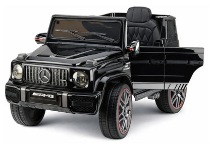 Akumuliatorinis automobilis Mercedes AMG G 63, juodas, lakuotas