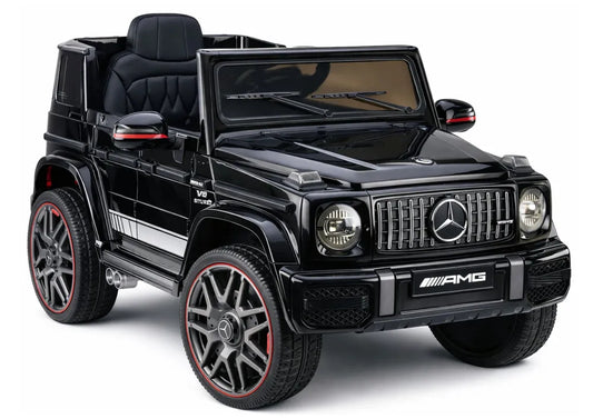 Akumuliatorinis automobilis Mercedes AMG G 63, juodas, lakuotas
