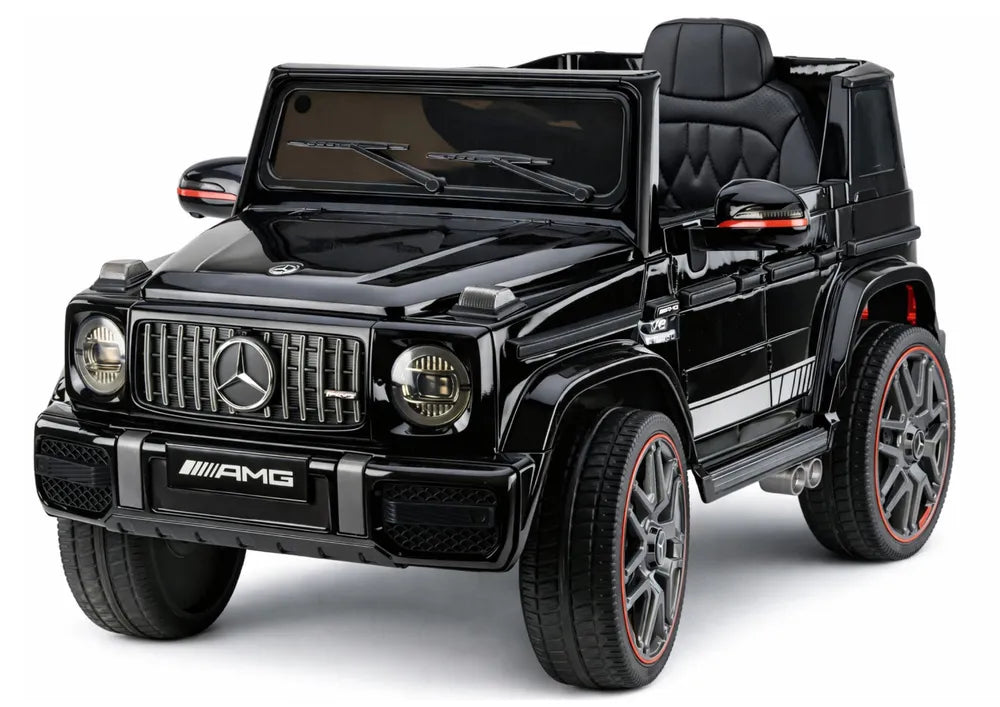 Akumuliatorinis automobilis Mercedes AMG G 63, juodas, lakuotas