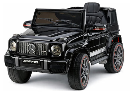 Akumuliatorinis automobilis Mercedes AMG G 63, juodas, lakuotas