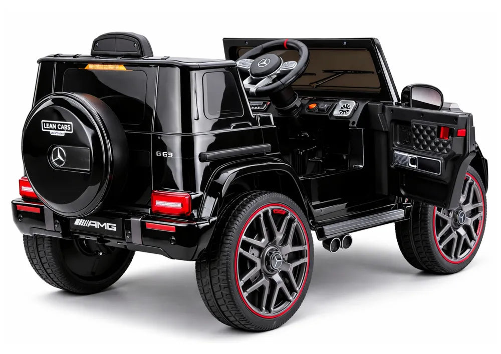 Akumuliatorinis automobilis Mercedes AMG G 63, juodas, lakuotas