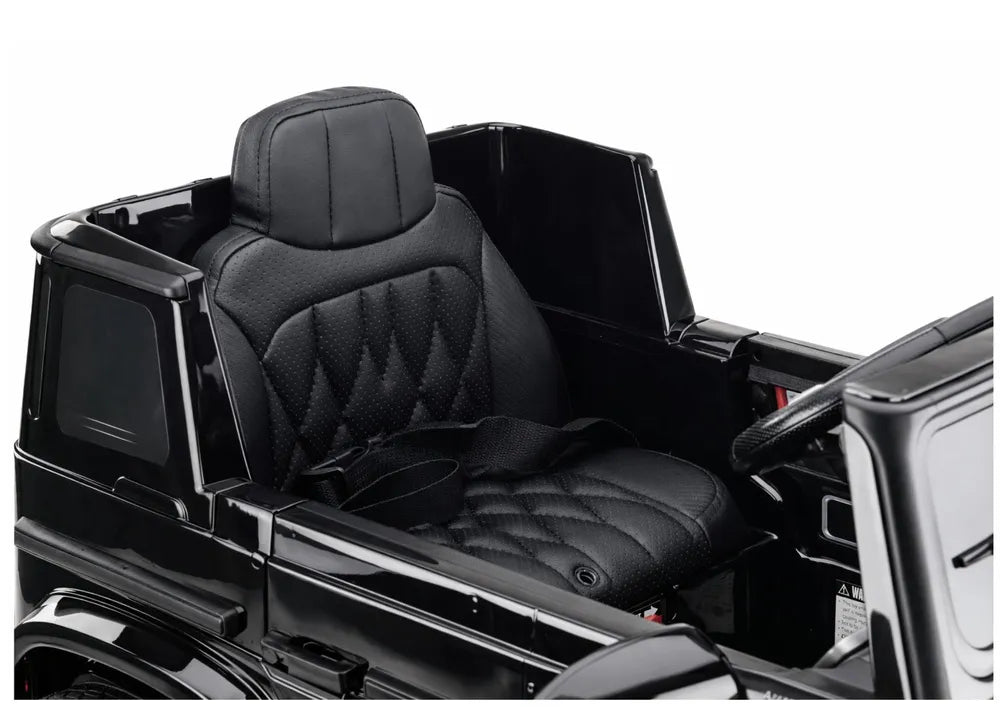 Akumuliatorinis automobilis Mercedes AMG G 63, juodas, lakuotas