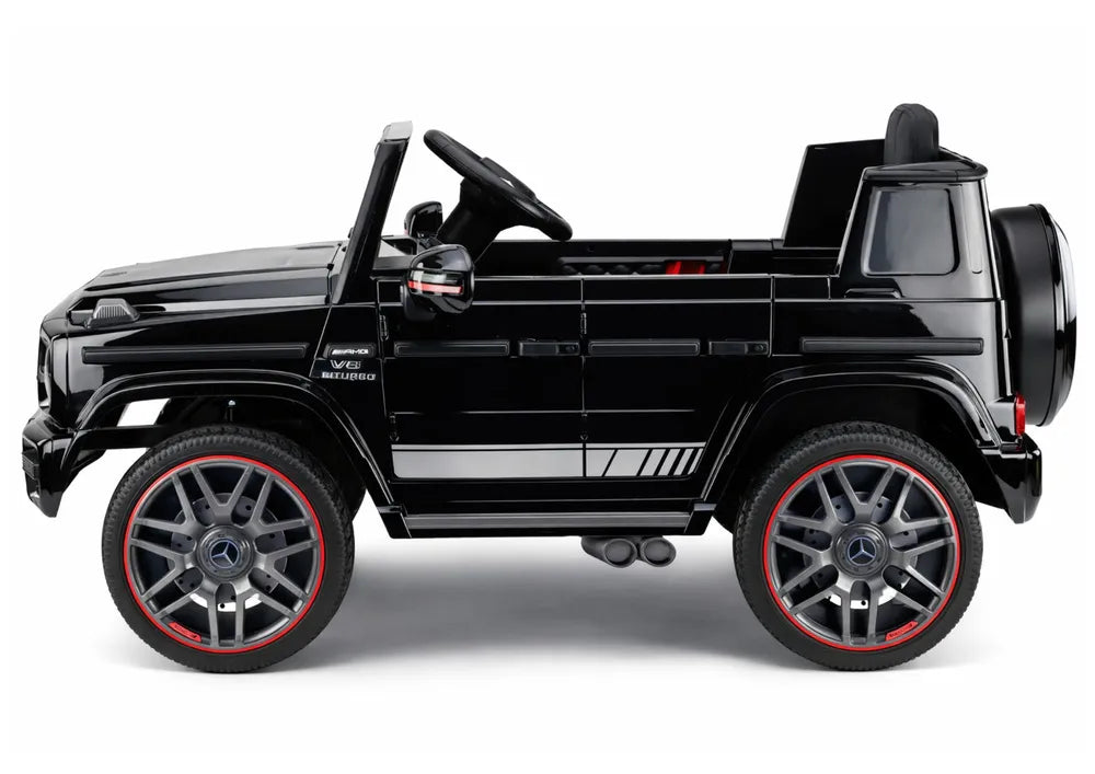 Akumuliatorinis automobilis Mercedes AMG G 63, juodas, lakuotas