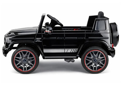 Akumuliatorinis automobilis Mercedes AMG G 63, juodas, lakuotas