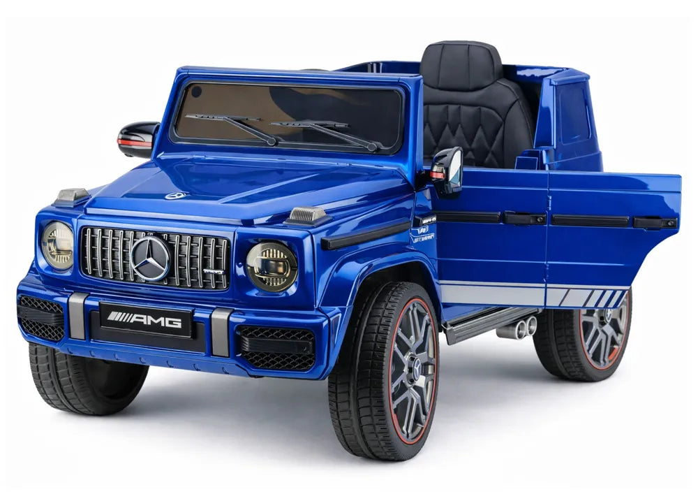 Akumuliatorinis automobilis Mercedes AMG G 63 mėlynas lakuotas