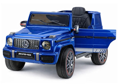 Akumuliatorinis automobilis Mercedes AMG G 63 mėlynas lakuotas